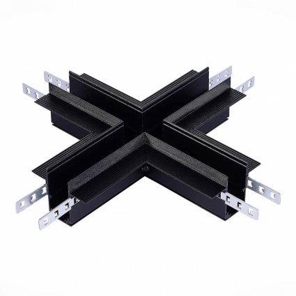 Коннектор X-образный ST Luce Skyline 48 ST007.400.12 в стиле Хай-тек, цвет черный