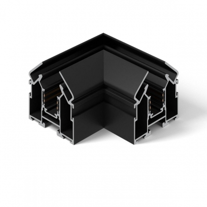 Коннектор угловой для шинопровода Elektrostandard Slim Magnetic 85124/00 a062151 в стиле Хай-тек, цвет черный
