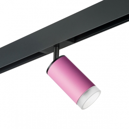 Трековый светильник Lightstar Rullo (214432+595057+202430) PRO43230 в стиле Хай-тек, цвет розовый