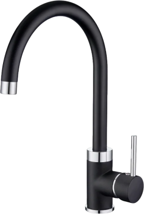 Смеситель для кухни Emar Quartz 3004.12 Оникс однорычажный, черный
