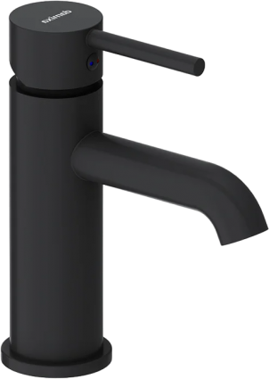 Смеситель для раковины Damixa Scandinavian Pure 360210300 черный однорычажный, длина излива 11.5 см
