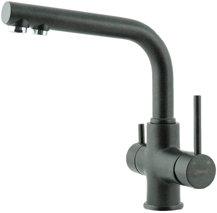 Смеситель для кухни Lemark Comfort Comfort LM3061PAN антрацит однорычажный, черный