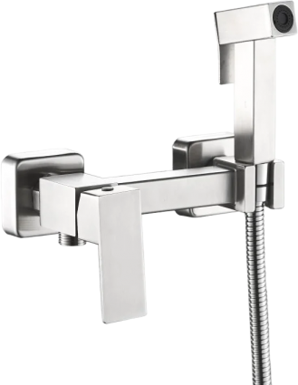 Гигиенический душ Haiba HB5521 со смесителем, хром в современном стиле