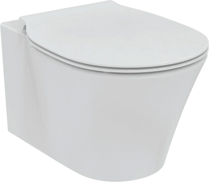 Унитаз подвесной Ideal Standard Connect Air E248201 безободковый, с микролифтом, белый, 36.5x54.5 см
