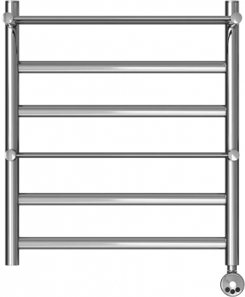 Полотенцесушитель электрический Point Артемида PN14156PE 50x60, c полкой, хром, лесенка