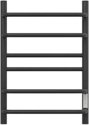Полотенцесушитель электрический Point Сатурн PN90846B 40x60, черный, лесенка