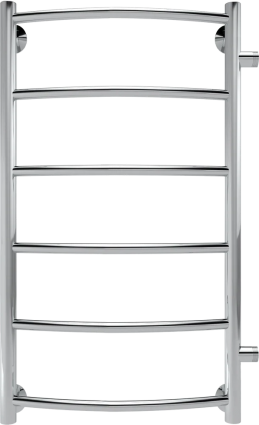 Полотенцесушитель водяной Indigo Arc LASW70-30-б/п-50 боковое подключение, серебристый, нержавеющая сталь, лесенка