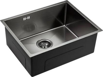 Мойка кухонная Emar PVD EMB-123 PVD Nano Dark матовая, прямоугольная, 54x42 см