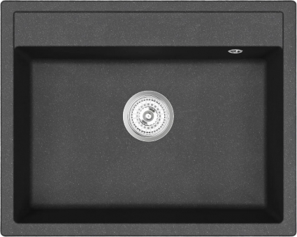 Мойка кухонная Emar Quartz EMQ-1640.Q Оникс матовая, прямоугольная, 64x51 см