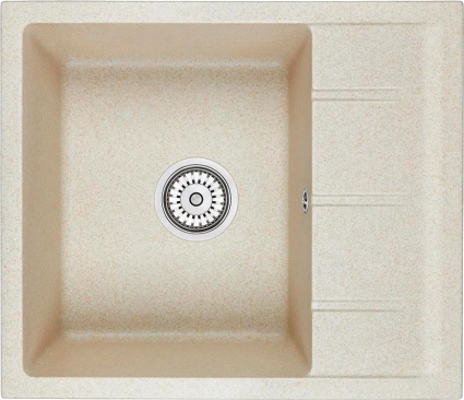 Мойка кухонная Emar Quartz EMQ-1580.Q Берилл матовая, прямоугольная, 58x50 см