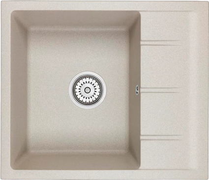 Мойка кухонная Emar Quartz EMQ-1580.Q Барит матовая, прямоугольная, 58x50 см