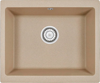 Мойка кухонная Emar Quartz EMQ-1555.P Сардоникс матовая, прямоугольная, 55.5x46 см