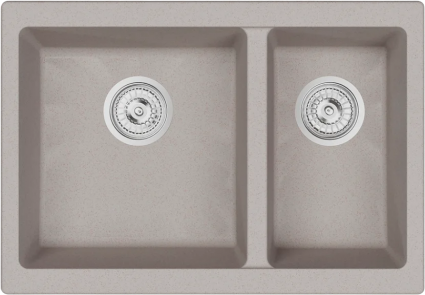 Мойка кухонная Emar Quartz EMQ-2665.PL Берилл матовая, прямоугольная, 66.5x46 см
