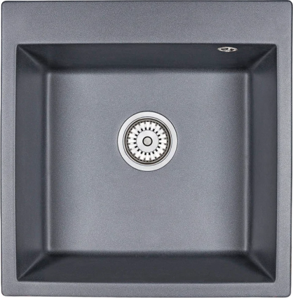 Мойка кухонная Emar Quartz EMQ-1510.Q Оникс матовая, квадратная, 51x52 см