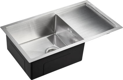 Мойка кухонная Emar PVD EMB-124 Satine матовая, прямоугольная, с крылом, 70x40 см