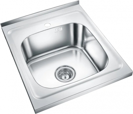 Мойка кухонная Emar Steel T5060L глянцевая, прямоугольная, 50x60 см