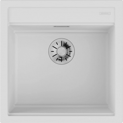 Мойка кухонная Omoikiri Kitagawa 51-WH белая матовая, квадратная, 51x51 см