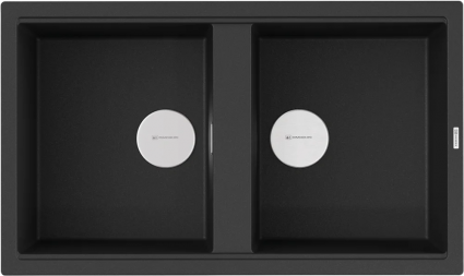 Мойка кухонная Omoikiri Kitagawa 86-2-GB графит матовая, прямоугольная, 86x51 см