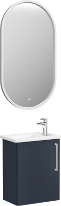 Мебель для ванной VitrA Root Flat 45 L темно-синий подвесная, матовая