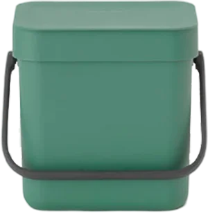 Мусорное ведро Brabantia Sort&Go 129865 3 л, темно-зеленое, настольное