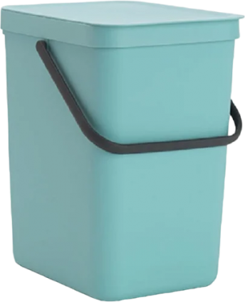Мусорное ведро Brabantia Sort&Go 129902 25 л, мятное, напольное
