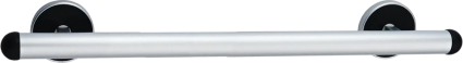 Поручень Ridder Premium А0206000 с противоскользящей накладкой, 60 см, хром матовый, подвесной