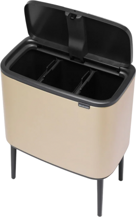 Мусорное ведро Brabantia Bo 304644 11+11+11 л, шампань, напольное