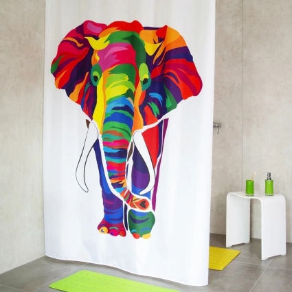 Штора для ванной Ridder Elephant 4108300 180х200 в современном стиле
