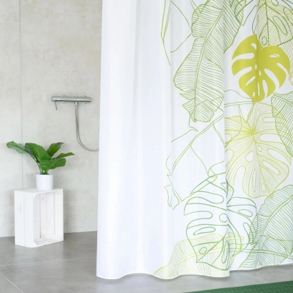 Штора для ванной Ridder Tropical 4106305 180х200 в современном стиле
