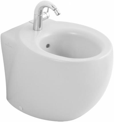 Биде напольное Villeroy & Boch Aveo plus alpin цвет белый, овальное, 41x57 см