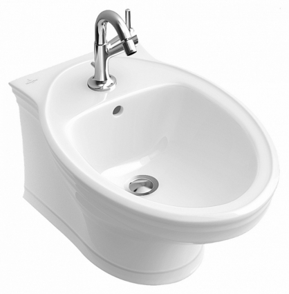 Биде подвесное Villeroy & Boch Amadea 7E86 B0R1 alpin цвет белый, овальное, 39x64.5 см