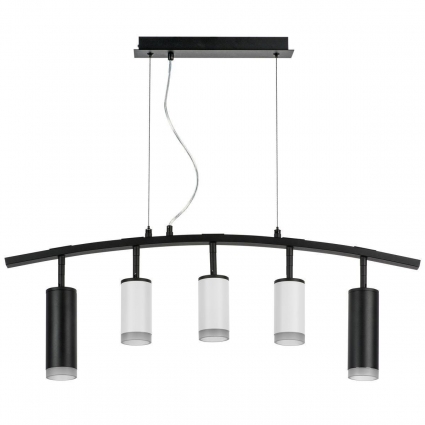 Подвесная люстра Lightstar Rullo (571735+214436-3+214487-2+202430-5) LR7358723630 в стиле Хай-тек, цвет черный