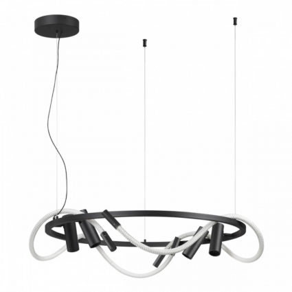 Подвесная светодиодная люстра Odeon Light Hightech 4391/55L в стиле Хай-тек, цвет черный