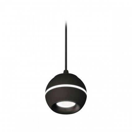Комплект подвесного светильника Ambrella light Techno Spot XP1102001 SBK/PBK черный песок/черный полированный (A2302, C1102, N7011), в стиле Хай-тек, цвет черный