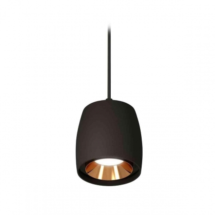 Комплект подвесного светильника Ambrella light Techno Spot XP1142001 SBK/PYG черный песок/золото желтое полированное (A2302, C1142, N7034), в стиле Хай-тек, цвет черный