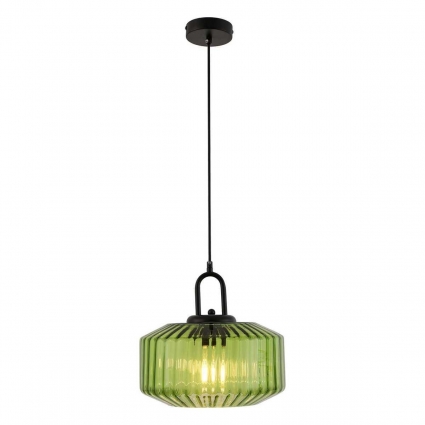 Подвесной светильник Lussole Loft Laredo LSP-8847 цвет зеленый, мощность 60 Вт