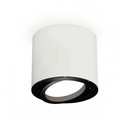 Комплект накладного светильника Ambrella light Techno Spot XS7401002 SWH/PBK белый песок/черный полированный (C7401, N7002), в стиле Хай-тек, цвет белый