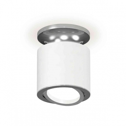 Комплект накладного светильника Ambrella light Techno Spot XS7401100 SWH/PSL белый песок/серебро полированное (N7927, C7401, N7003), в стиле Хай-тек, цвет белый