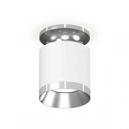 Комплект накладного светильника Ambrella light Techno Spot XS7401101 SWH/PSL белый песок/серебро полированное (N7927, C7401, N7032), в стиле Хай-тек, цвет белый