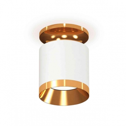 Комплект накладного светильника Ambrella light Techno Spot XS7401121 SWH/PYG белый песок/золото желтое полированное (N7929, C7401, N7034), в стиле Хай-тек, цвет белый