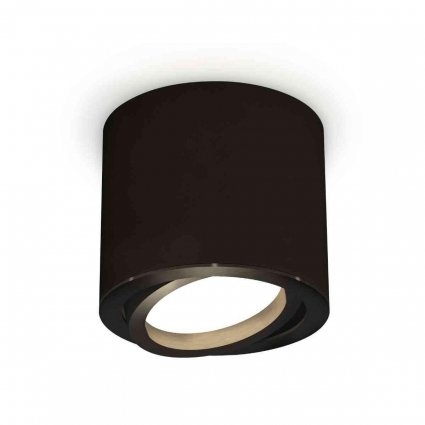 Комплект накладного светильника Ambrella light Techno Spot XS7402001 SBK/PBK черный песок/черный полированный (C7402, N7002), в стиле Хай-тек, цвет черный