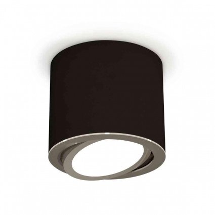 Комплект накладного светильника Ambrella light Techno Spot XS7402002 SBK/PSL черный песок/серебро полированное (C7402, N7003), в стиле Хай-тек, цвет черный