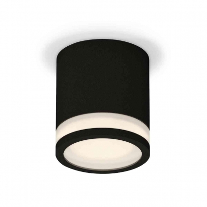 Комплект накладного светильника Ambrella light Techno Spot XS7402031 SBK/FR черный песок/белый матовый (C7402, N7121), в стиле Хай-тек, цвет черный