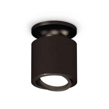 Комплект накладного светильника Ambrella light Techno Spot XS7402060 SBK/PBK черный песок/черный полированный (N7926, C7402, N7002), в стиле Хай-тек, цвет черный