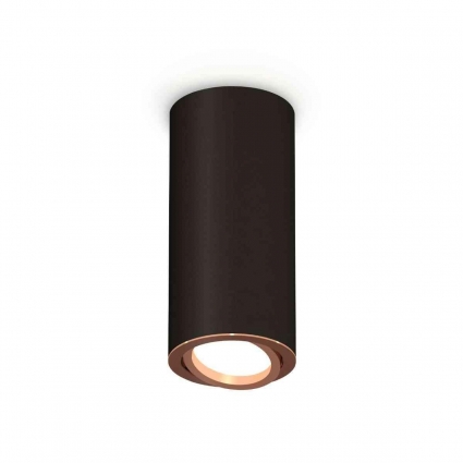 Комплект накладного светильника Ambrella light Techno Spot XS7443005 SBK/PPG черный песок/золото розовое полированное (C7443, N7005), в стиле Хай-тек, цвет черный