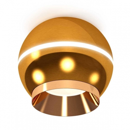 Комплект потолочного светильника Ambrella light Techno Spot XC (C1105, N7034) XS1105002, в современном стиле, цвет золотой
