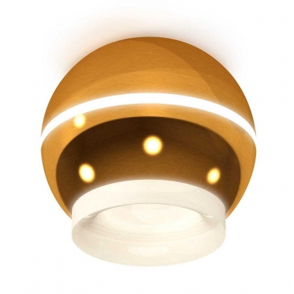 Комплект потолочного светильника Ambrella light Techno Spot XC (C1105, N7165) XS1105030, в современном стиле, цвет золотой