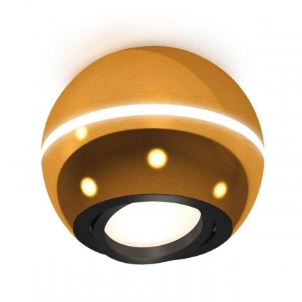 Комплект потолочного светильника Ambrella light Techno Spot XC (C1105,N7002) XS1105010, в современном стиле, цвет золотой