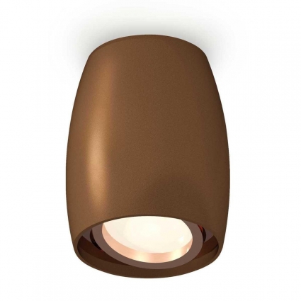 Комплект потолочного светильника Ambrella light Techno Spot XC (C1124, N7005) XS1124001, в современном стиле, цвет кофейный