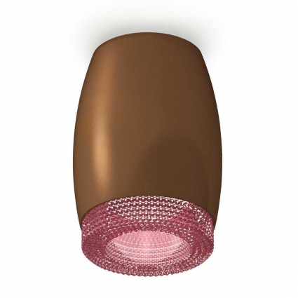 Комплект потолочного светильника Ambrella light Techno Spot XC (C1124, N7193) XS1124010, в стиле модерн, цвет кофейный